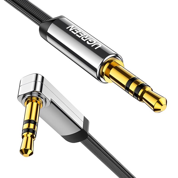 Cabo De Áudio 3.5mm Ugreen Reto/ângulo 90 Graus 2m 10599