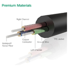 Cabo De Áudio Auxiliar P2 Ugreen 3.5mm Macho 2 Metros Preto