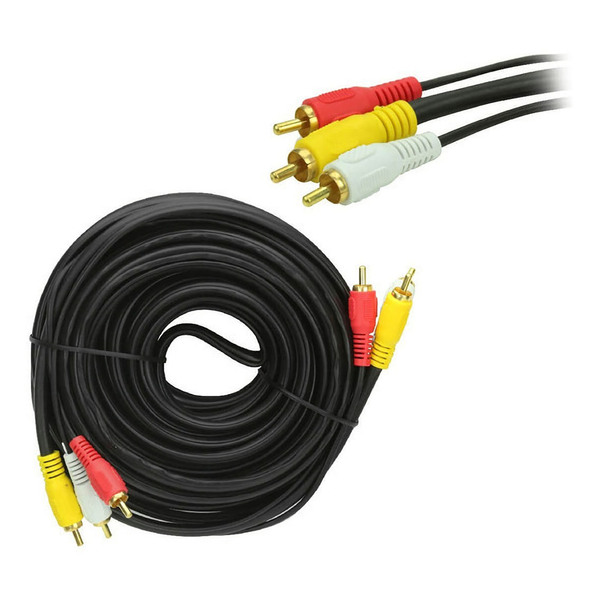 Cabo De Audio E Video 20 Metros Para Televisão De Tubo