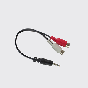 Audiophiles - Cable RCA, 2 RCA Macho A 2 RCA Macho Cable De Audio Estéreo (6.5 Pies, Sonido De Alta Fidelidad), Algodón Trenzado Para Cine En Casa, Subwoofer, Televisión De Alta Definición