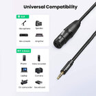 Cabo De Áudio Microfone Ugreen 3.5mm Para Xlr Fêmea 2m Preto