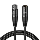 Cabo De Áudio Microfone Ugreen Xlr Macho Pra Fêmea 10m Preto