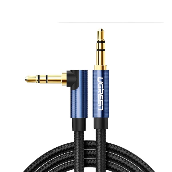 Cabo De Áudio Ugreen 3.5mm/angular Macho 1.5 M Preto