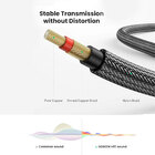 Cabo De Áudio Ugreen 6.35mm Macho Violão Guitarra 1m Preto