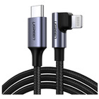 Cabo De Dados Ugreen 60765 Compatível Com Iphone Mfi 2m