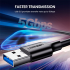 Cabo De Dados Ugreen Us184 Usb 3.0 P Usb Tipo C 2m Preto
