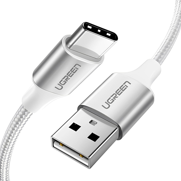 Cabo De Dados Ugreen Us288 Usb 2.0 P Usb Tipo C 1m Branco