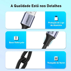 Cabo De Dados Ugreen Us288 Usb Tipo C P Usb 2.0 3m Cinza