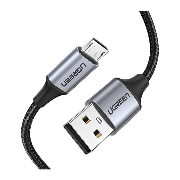 Cabo De Dados Ugreen Us290 Usb 2.0 P Micro Usb 3m Preto