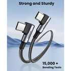 Cabo De Dados Ugreen Usb-c Angular Macho 1 Metro Preto