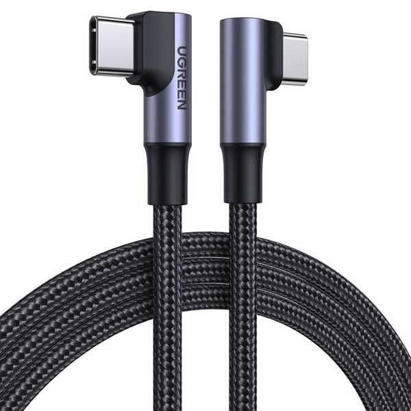 Cabo De Dados Ugreen Usb-c Angular Macho 1 Metro Preto