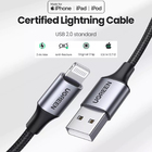 Cabo De Dados Ugreen Usb Tipo A Para Lightning 1m Cert. Mfi