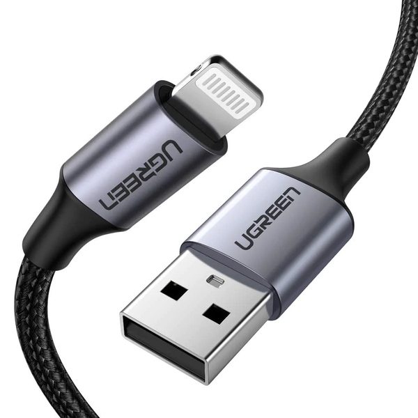 Cabo De Dados Ugreen Usb Tipo A Para Lightning 1m Cert. Mfi