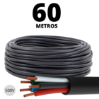 Cabo De Energia Multiuso Pp 5x2,5mm Flexível De 60 Metros