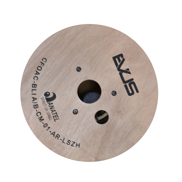 Cabo De Fibra Optica Evus Standard Drop Flat 1km Ftth 1fo G65