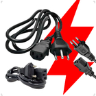 Cabo De Força Energia Cpu Pc Fonte Computador Monitor Impress