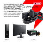 Cabo De Força Energia Cpu Pc Fonte Computador Monitor Impress