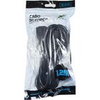 Cabo De Força Tripolar 10a 1.2 Metros Preto