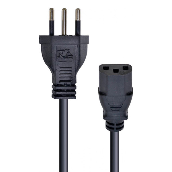 Cabo De Forca Tripolar Para Fonte 3x0,50 Mm 250v 10a - 2m