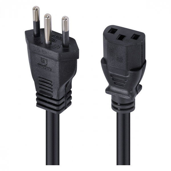 Cabo De Força Tripolar Para Fonte 3x0,75 Mm 250v - 3 Metros -