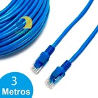 Cabo De Rede 3 Metros Cat-5 Com Conector Rj45 Le302