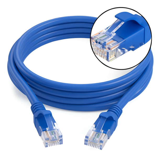 Cabo De Rede 3 Metros Crimpado Internet Rj45 Cat5e Ethernet L