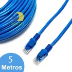 Cabo De Rede 5 Metros Cat-5 Com Conector Rj45