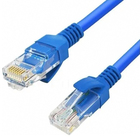 Cabo De Rede Azul Cat5e 20m Montado Alta Velocidade