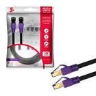 Cabo De Rede Blindado Rj45 Cat8 2000mhz 40gbps 10m Original