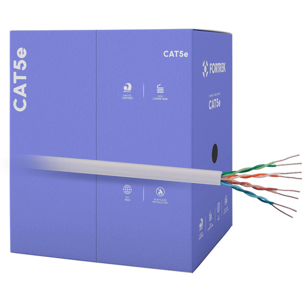 Cabo De Rede Cat5e 305m Fortrek Fk500c Cmx Cinza - Cx / 305