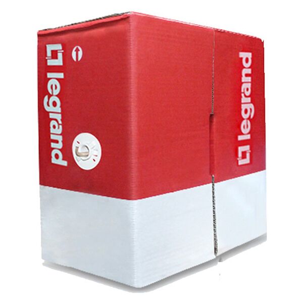 Cabo De Rede Cat6 Cm Vermelho Legrand Cx 305mts