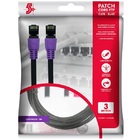 Cabo De Rede Cat8 Patch Cord Ftp 2000 Mhz / 40 Gbps 3m Roxo