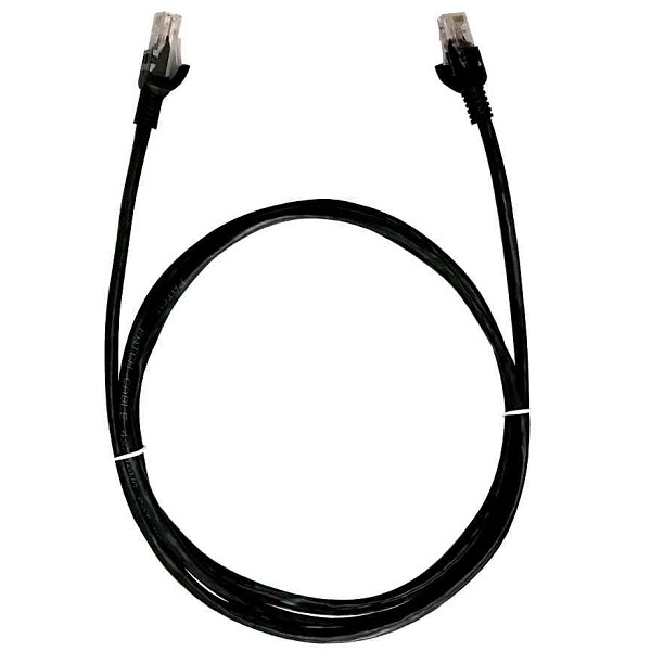 Cabo De Rede Cat.5e 1.5m Pc-ethu15bk Preto Patch Cord Plus Ca