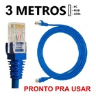 Cabo De Rede Ethernet Rj45 3 Metros