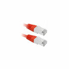 Cabo De Rede Patch Cord Cat5e Blindado Ftp 2m Vermelho 5+