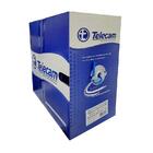 Cabo De Rede Telecam Lan 4p Cat5e 100% Cobre 305m 24awg Azul