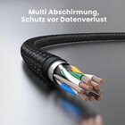 Cabo De Rede Ugreen Cat7 F/ftp Ethernet 30awg 0.5m Preto