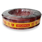 Cabo de Som Bicolor 2x1,5mm 25m Preto e Vermelho Megatron
