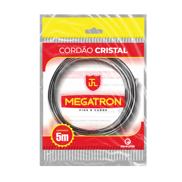 Cabo de Som Bicolor 2x1,5mm 5m Preto e Vermelho Megatron