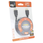 Cabo Digital HDMI 1.4 High Speed com Ethernet 3Metros ELG