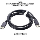 Cabo Displayport Macho X Displayport Macho 5 Metros 4k Full