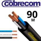 Cabo Eletrico Multi Uso 3 Vias Pp 3x2,5mm Com 90 Metros