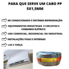 Cabo Eletrico Pp 5x1,5mm  Condutor De Cobre De 35 Metros