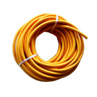 Cabo Elétrico Revestido Em Tecido Trançado Amarelo 10 Metros