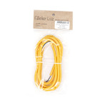 Cabo Elétrico Revestido Em Tecido Trançado Amarelo 2 Metros