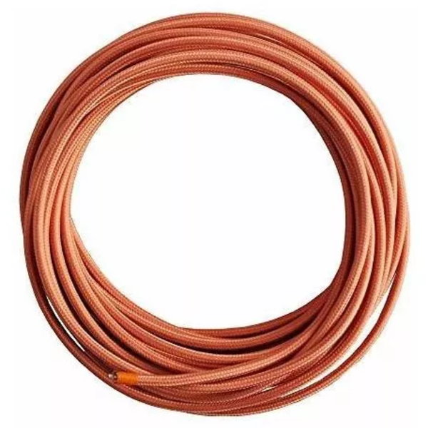 Cabo Elétrico Revestido Em Tecido Trançado Coral 10 Metros