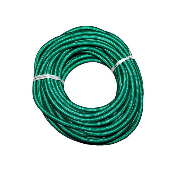 Cabo Elétrico Revestido Em Tecido Trançado Verde 10 Metros