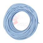 Cabo Elétrico Revestido Tecido 1 Metro Azul E Branco