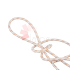 Cabo Elétrico Revestido Tecido 1 Metro Branco E Cobre