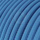 Cabo Elétrico Revestido Tecido Encapado 10 Metros Cor Azul